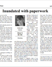 Inundated with paperwork
