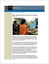 New York client wins landmark Title III grant